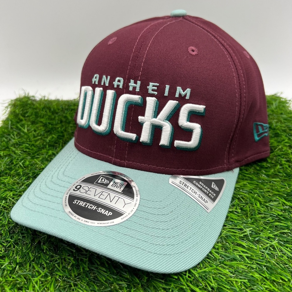 New Era Anaheim Ducks Maroon Blue Two Tone‎ 9Seventy Stretch Snap Adjustable Hat